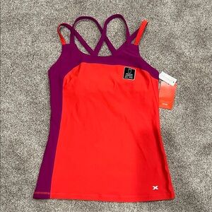 Women’s Xersion Magenta and Orange Strappy Athletic Tank Size Small